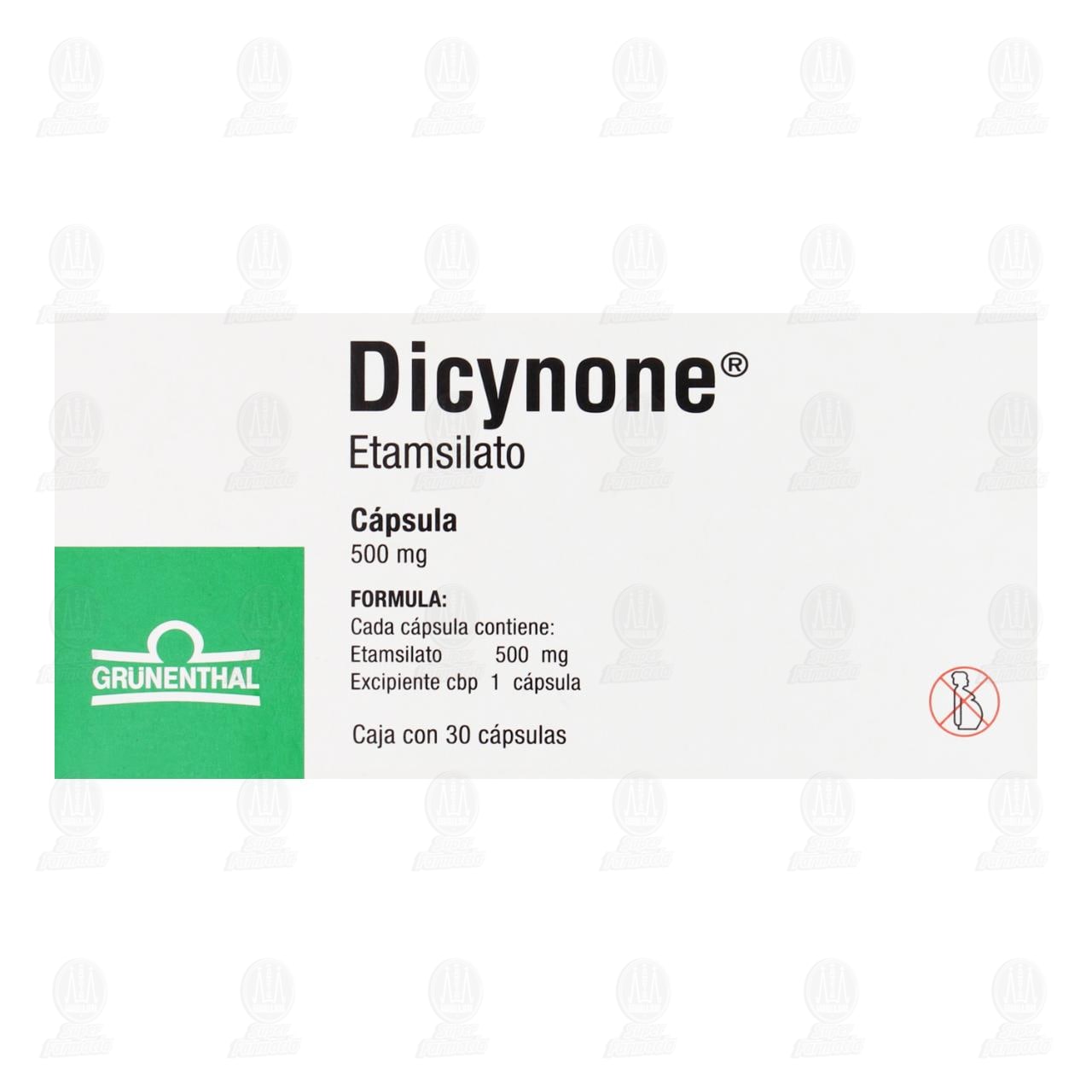Dicynone 500 mg, 30 C&aacute;psulas. image number 2