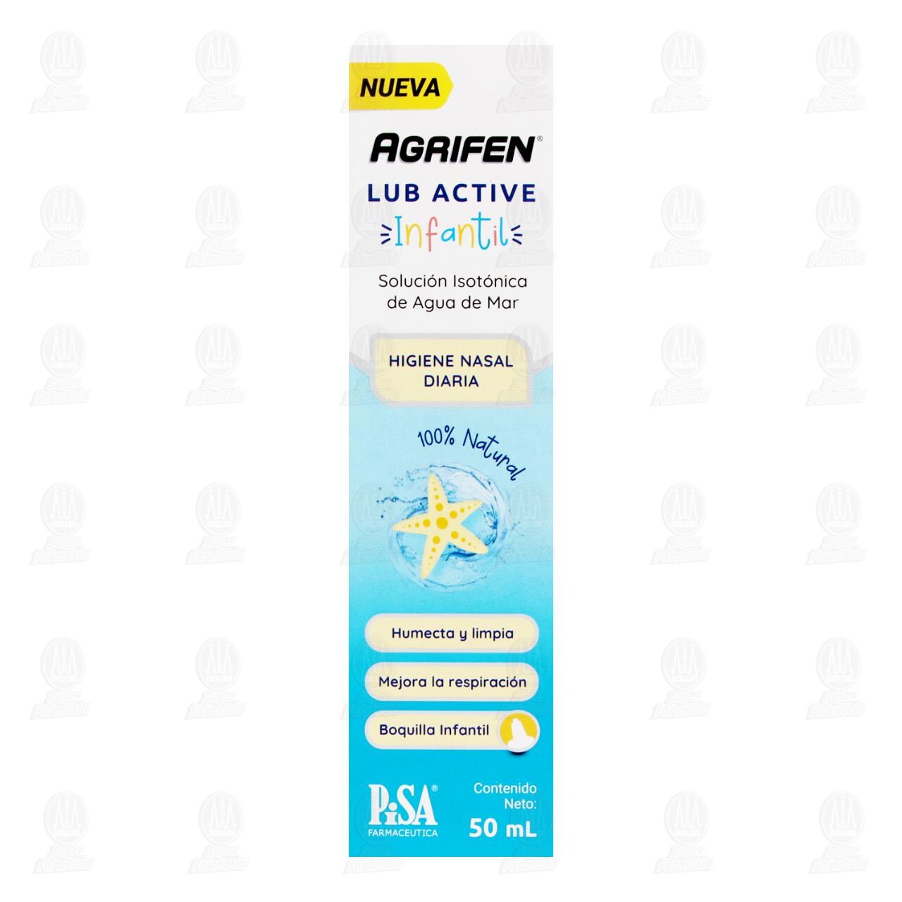 Agrifen Lub Active Infantil Soluci&oacute;n Isot&oacute;nica Spray, 50 ml. image number 1