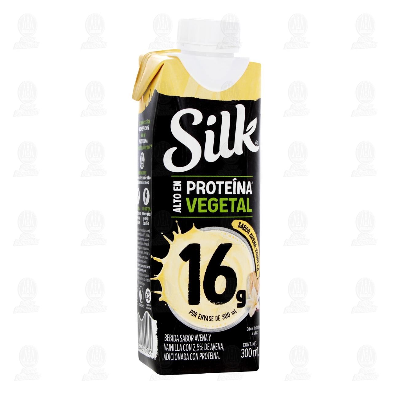 Bebida Silk Prote&iacute;na Vegetal Sabor Avena y Vainilla, 300 ml.