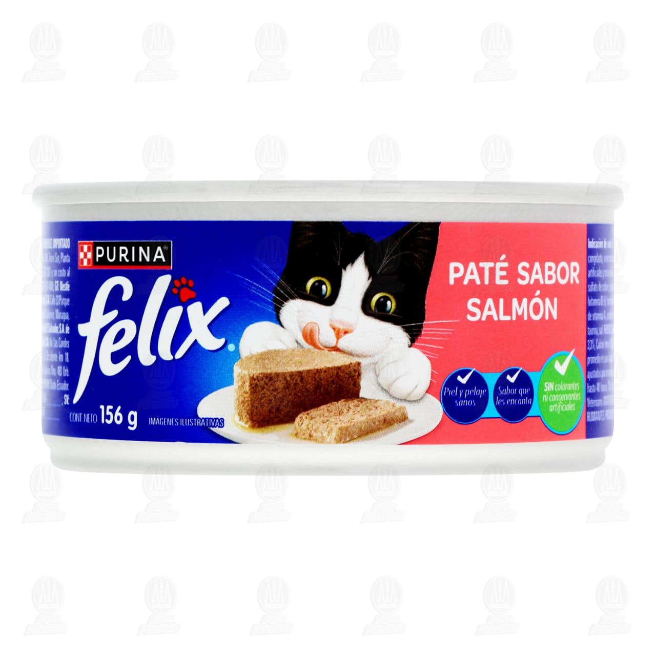 Alimento para Gato Felix Purina Pat&eacute; Sabor Salmon, 156 gr. image number 1