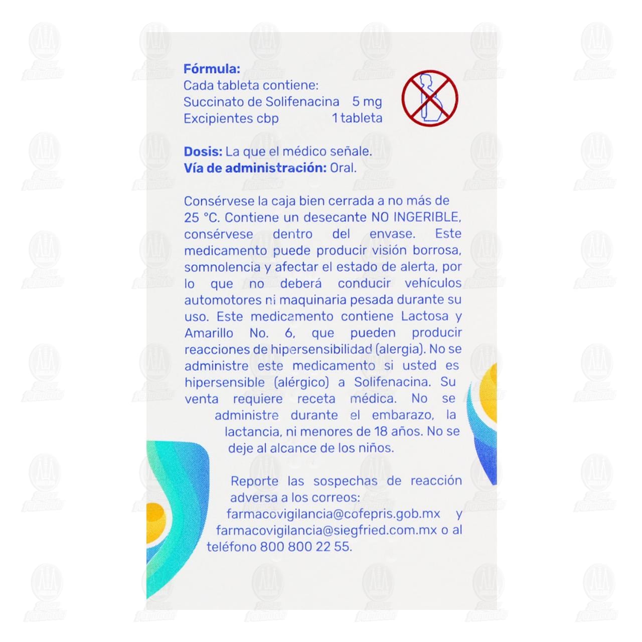 Daterisina 5 mg, 30 Tabletas. image number 2