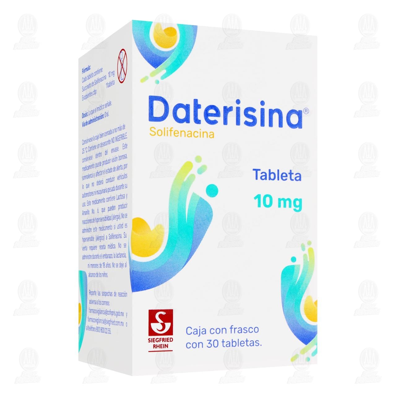 Daterisina 10mg, 30 Tabletas.