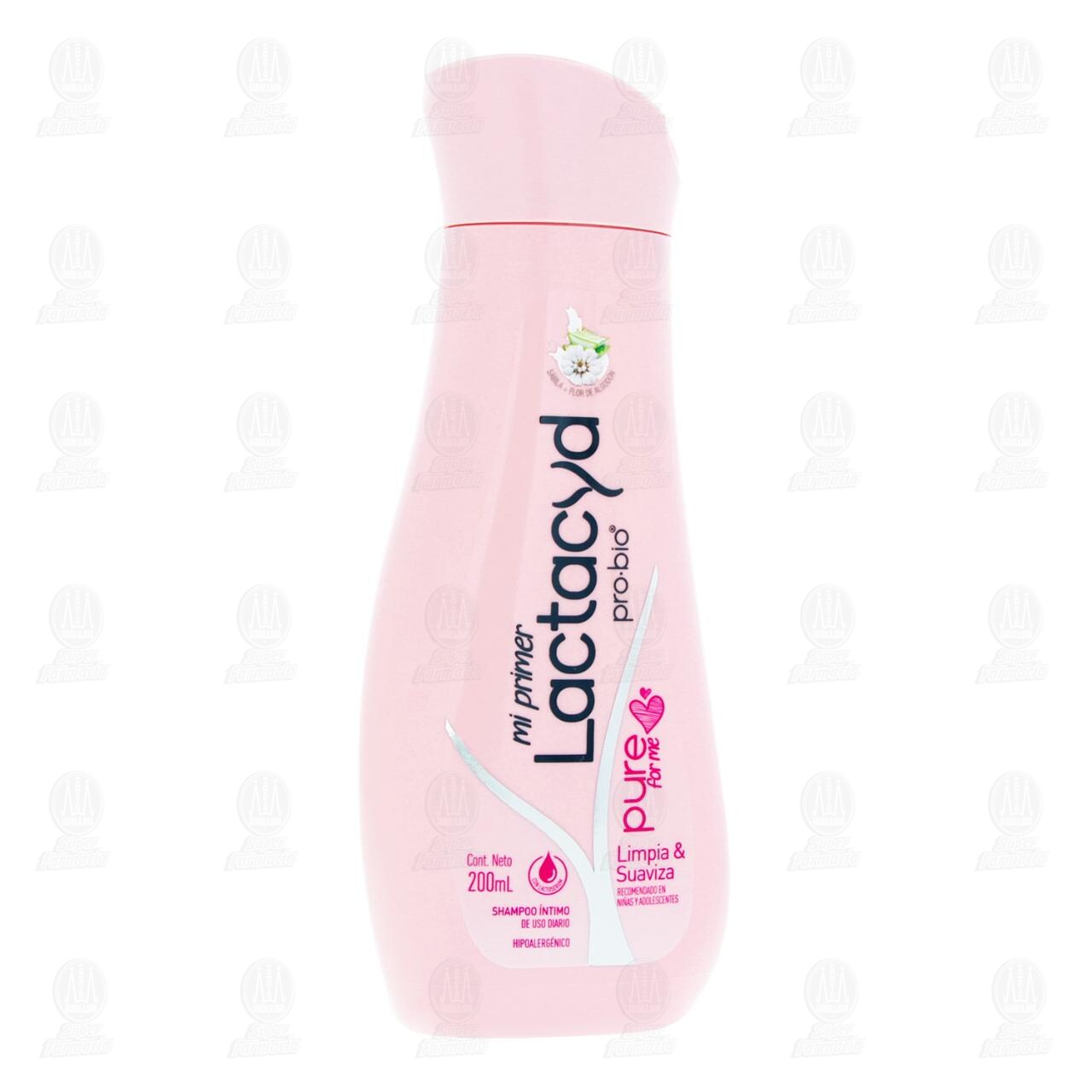 Shampoo &Iacute;ntimo Lactacyd Pro-Bio Pure For Me, 200 ml.