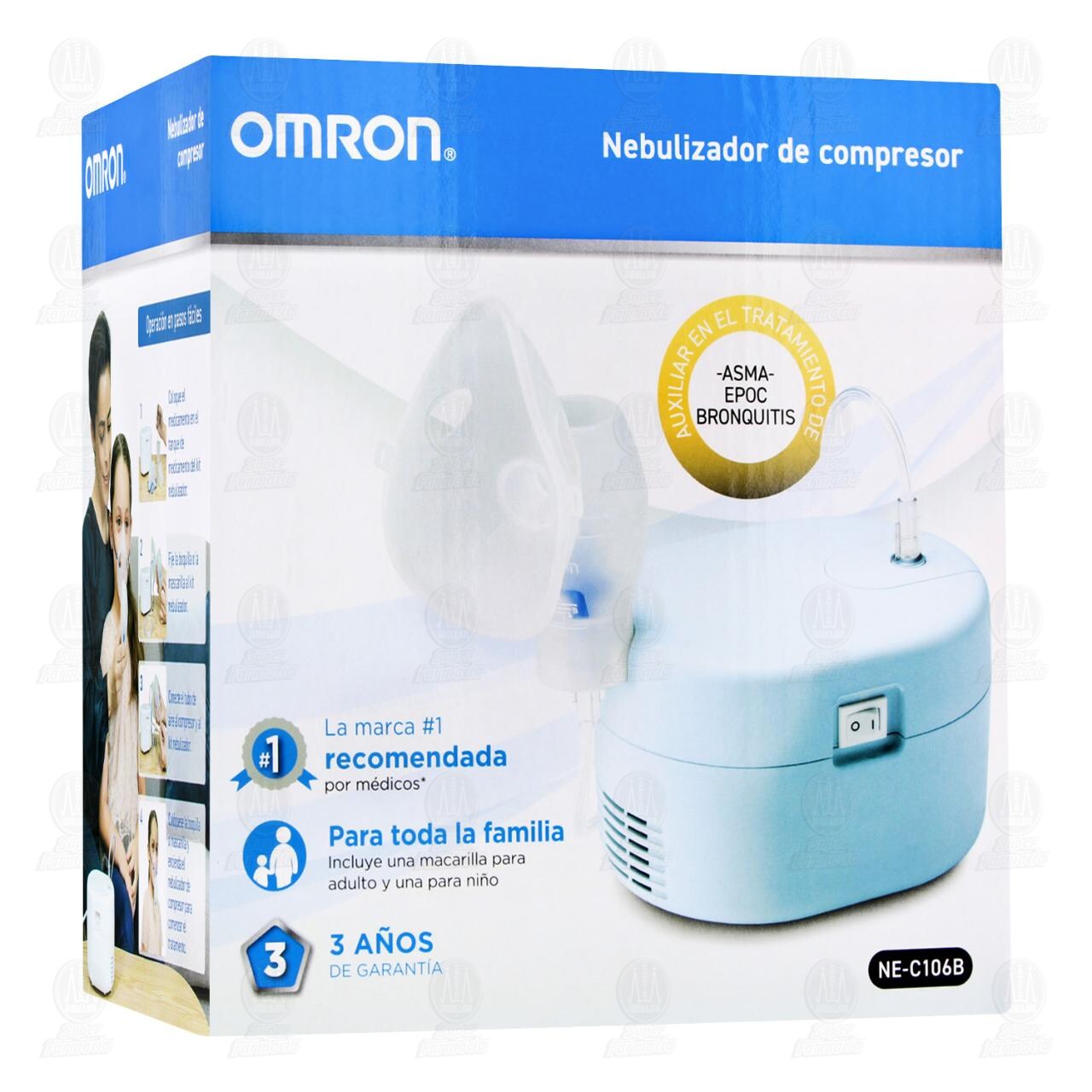 Nebulizador de Compresor Omron NE-C106B, 1 pz. image number 0