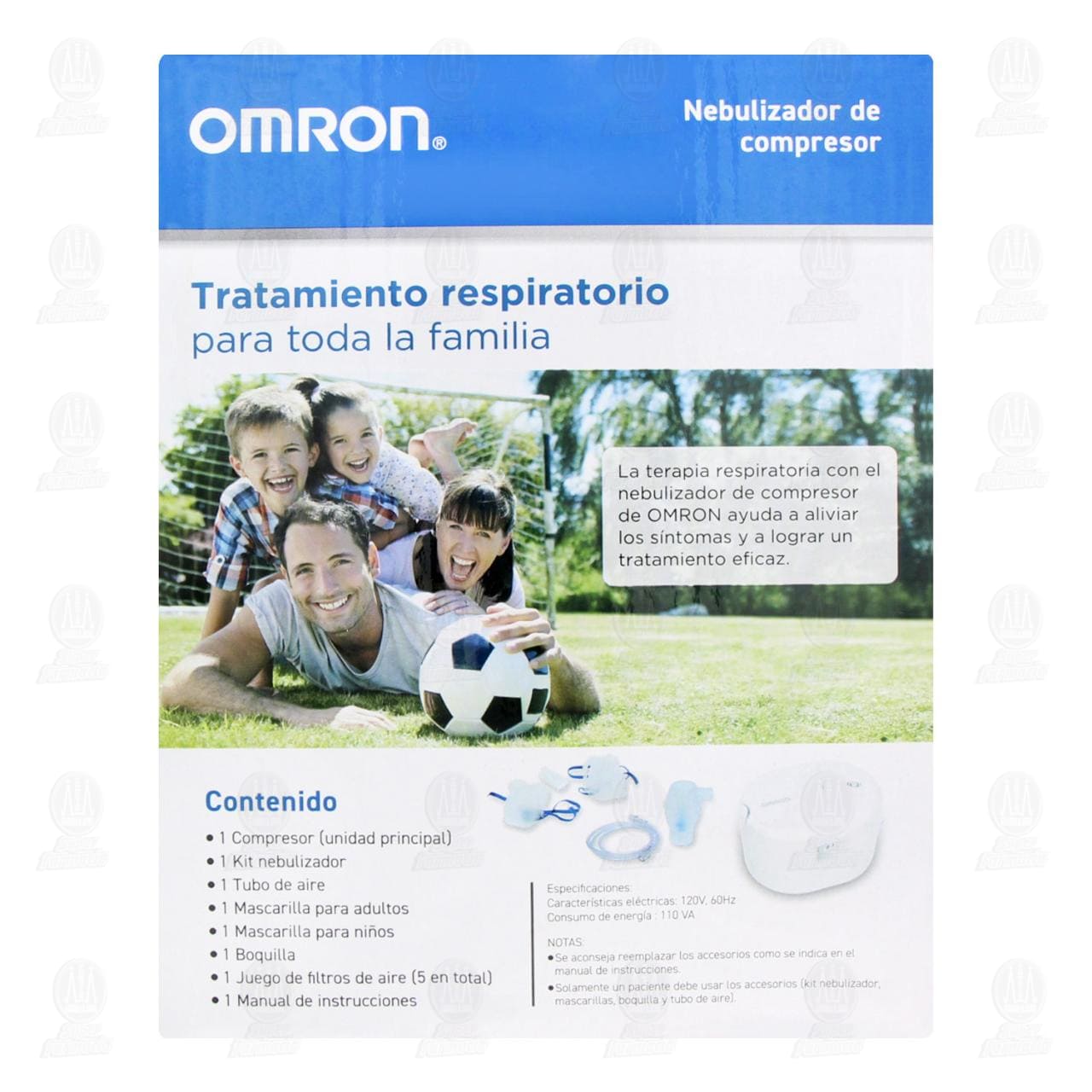 Nebulizador de Compresor Omron NE-C106B, 1 pz. image number 3