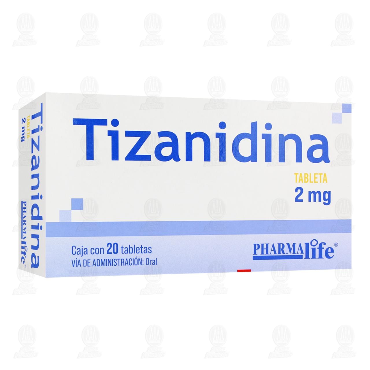 Tizanidina 2 mg, 20 Tabletas Pharmalife.