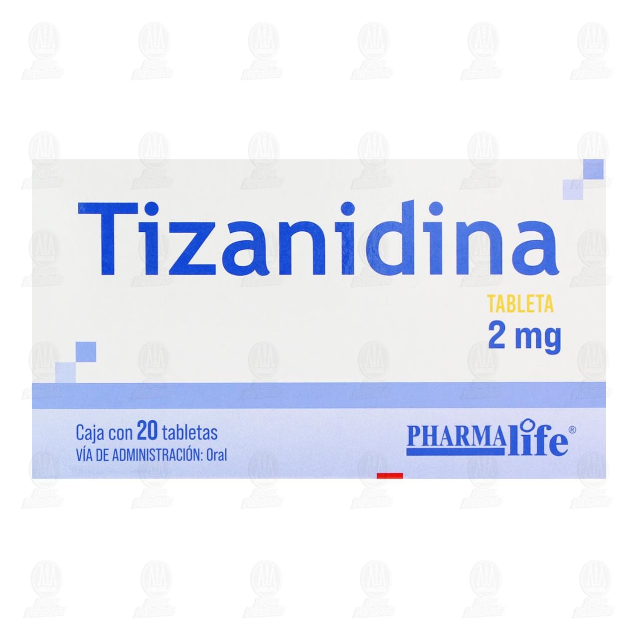 Tizanidina 2 mg, 20 Tabletas Pharmalife. image number 1