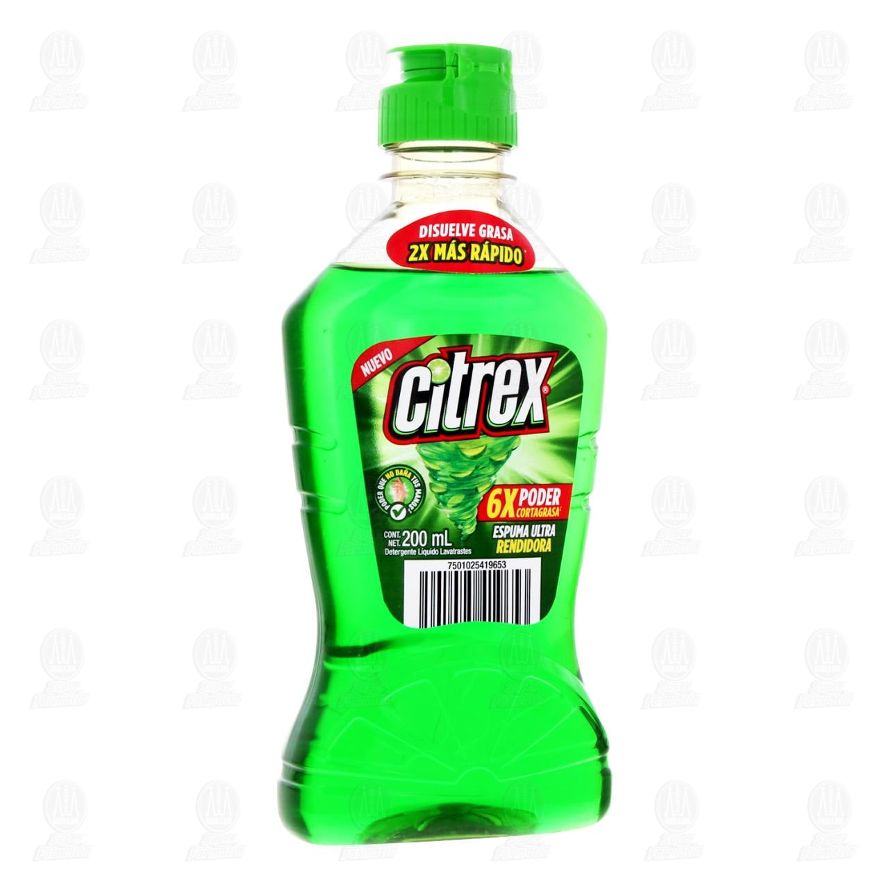 Lavatrastes L&iacute;quido Citrax Espuma Ultra Rendidora, 200 ml. image number 0