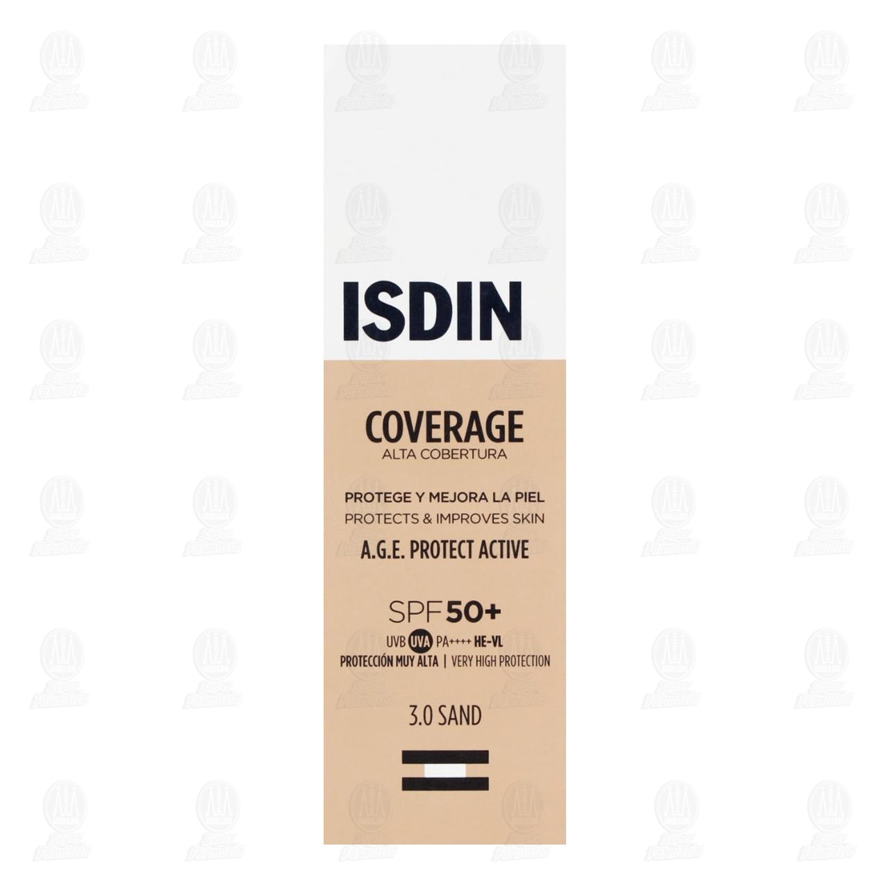 Isdin Coverage 3.0 Sand A.G.E. Protect Active SPF 50+, 30 gr. image number 1