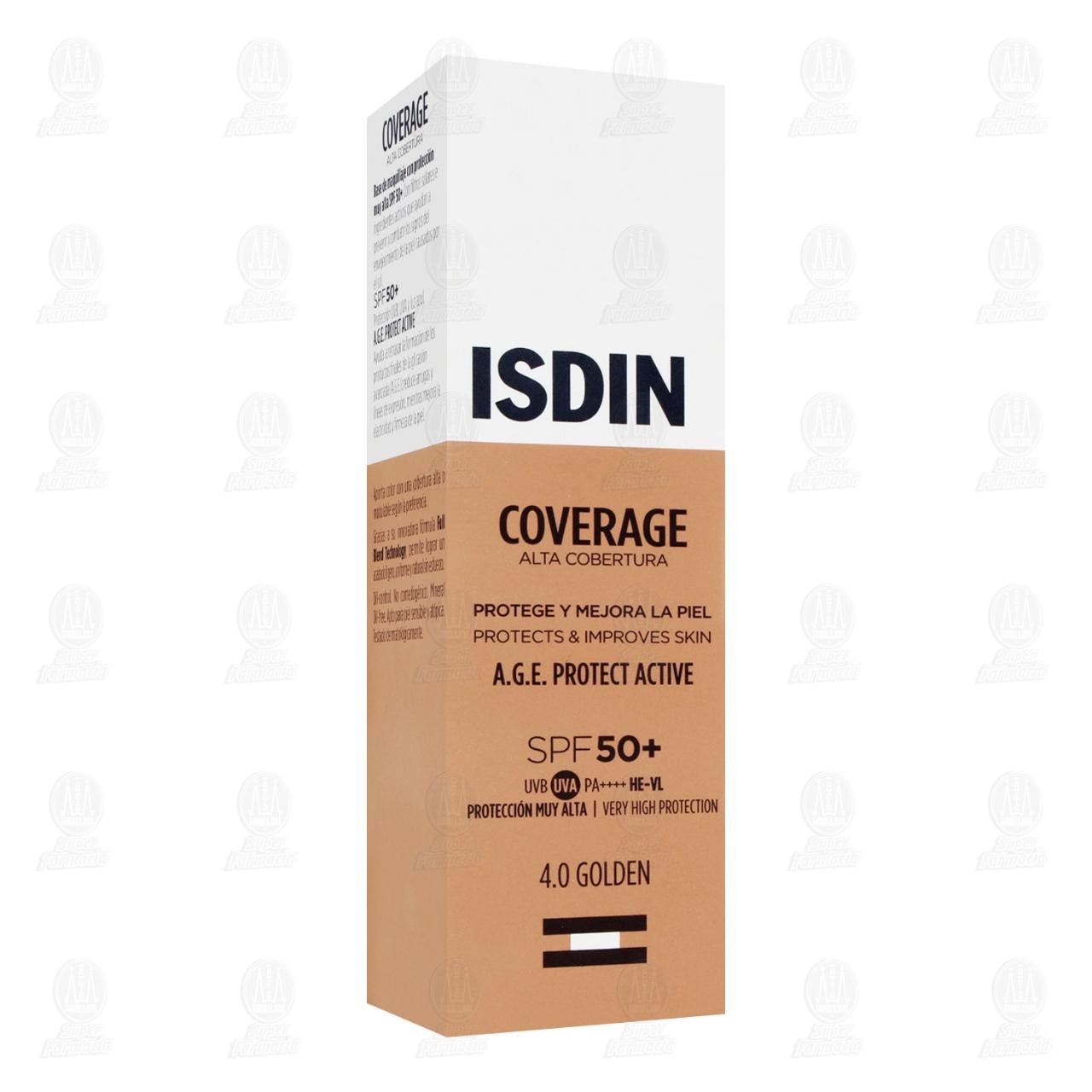 Isdin Coverage 4.0 Golden A.G.E. Protect Active SPF 50+, 30 gr.