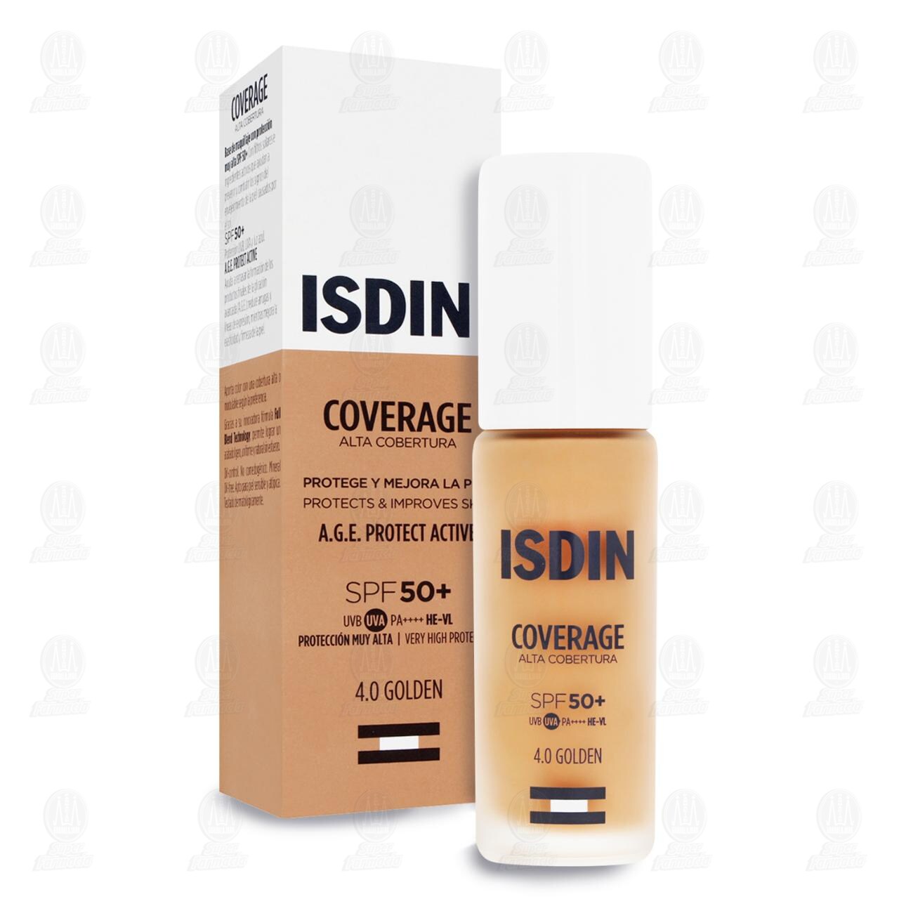 Isdin Coverage 4.0 Golden A.G.E. Protect Active SPF 50+, 30 gr. image number 2