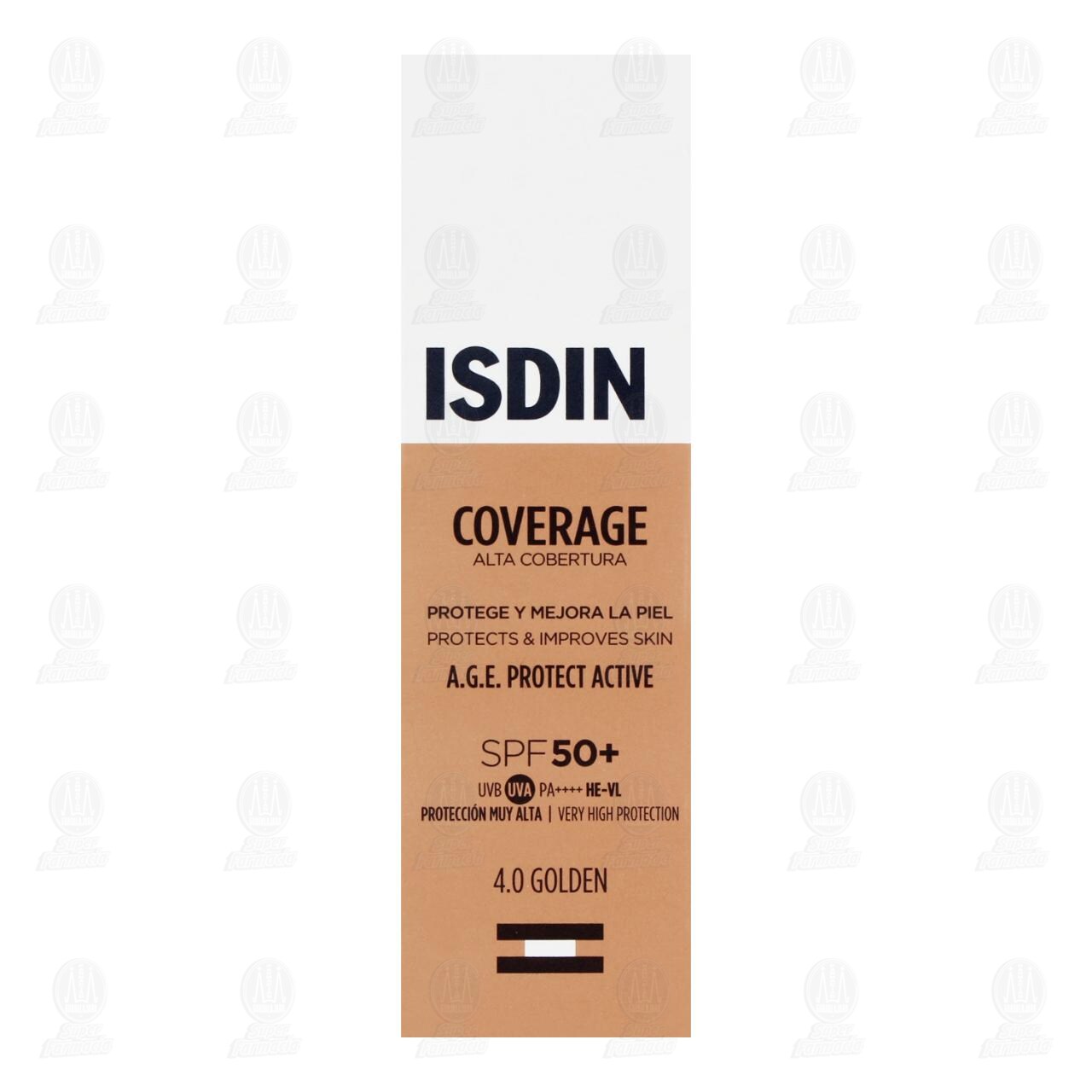Isdin Coverage 4.0 Golden A.G.E. Protect Active SPF 50+, 30 gr. image number 1