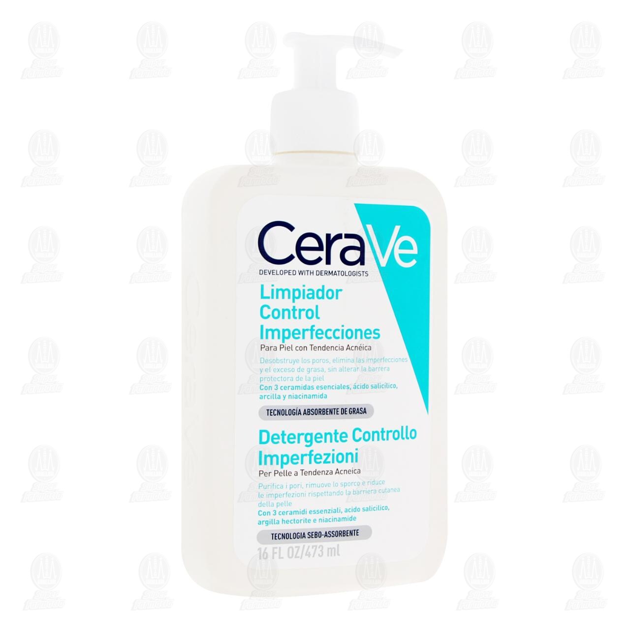 CeraVe Limpiador Control Imperfecciones para Piel con Tendencia Acneica, 473 ml. image number 0