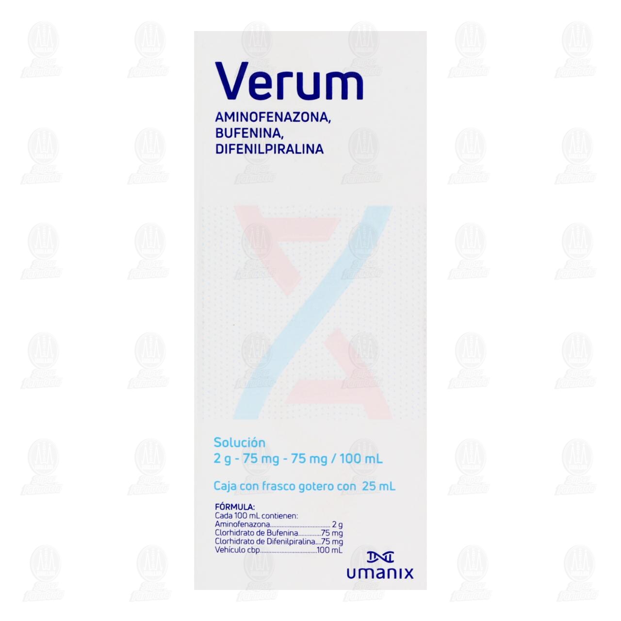 Verum Soluci&oacute;n Oral 2gr/75mg/75mg/100ml, 25 ml. image number 2