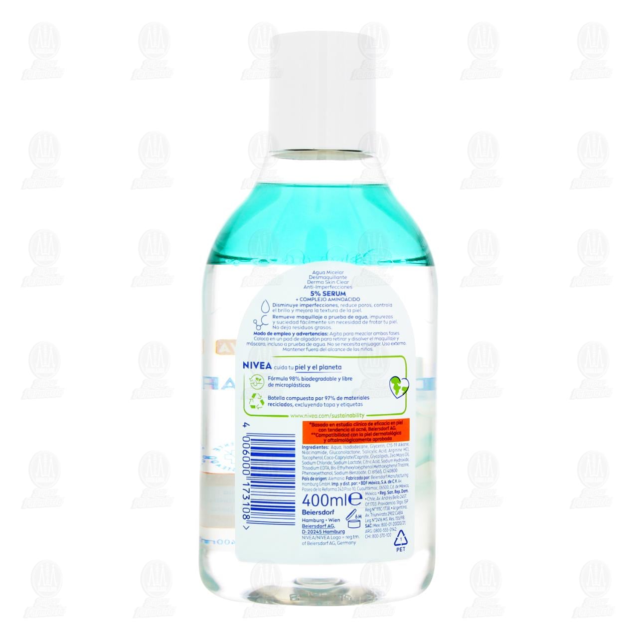 Nivea Agua Micelar Derma Skin Clear Anti-Imperfecciones, 400 ml. image number 2