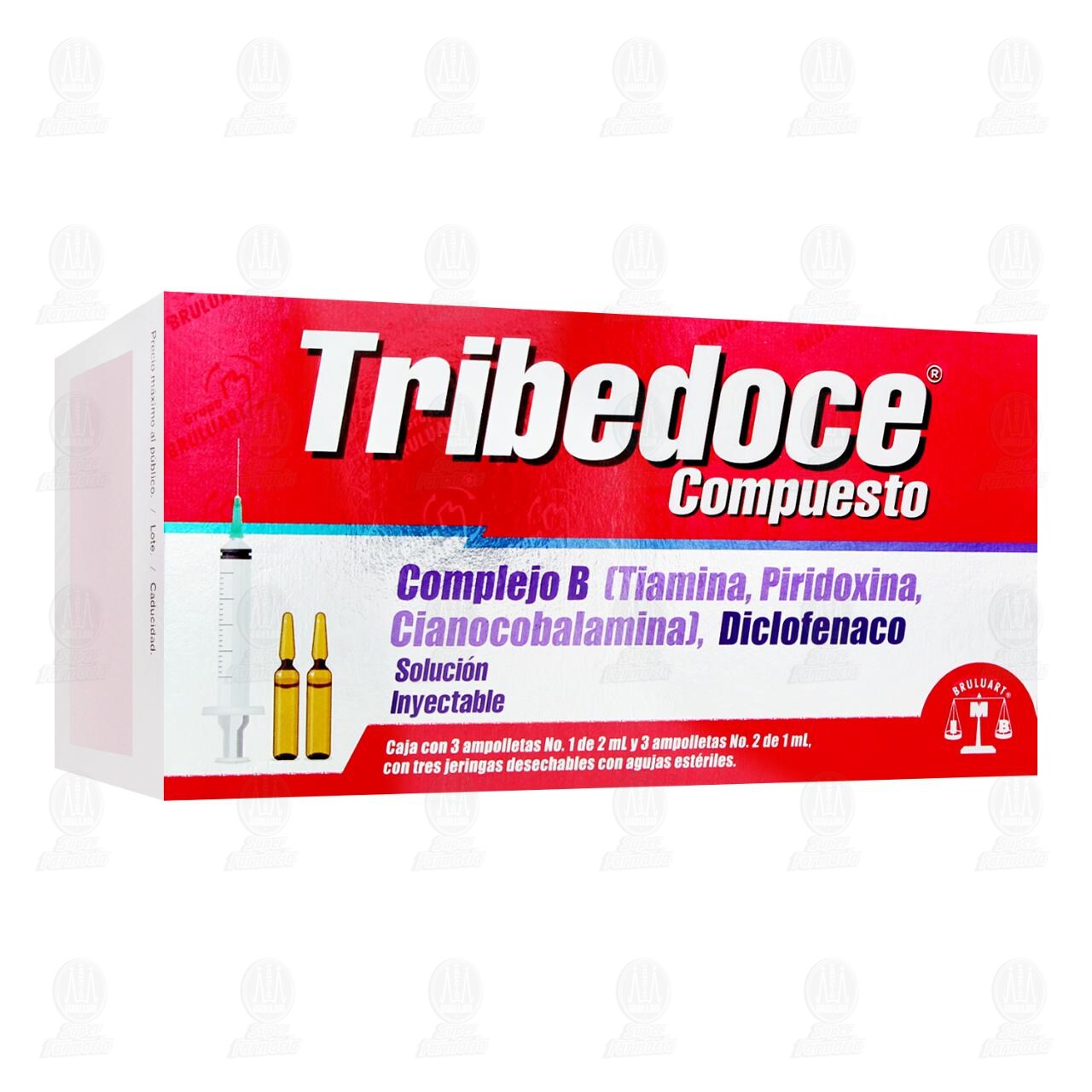 Tribedoce Compuesto Soluci&oacute;n Inyectable, 3 Ampolletas. image number 0