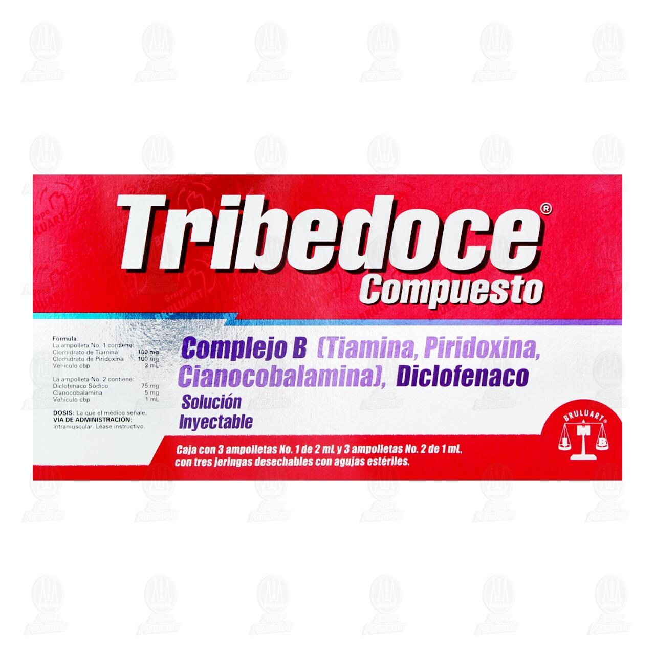 Tribedoce Compuesto Soluci&oacute;n Inyectable, 3 Ampolletas. image number 2