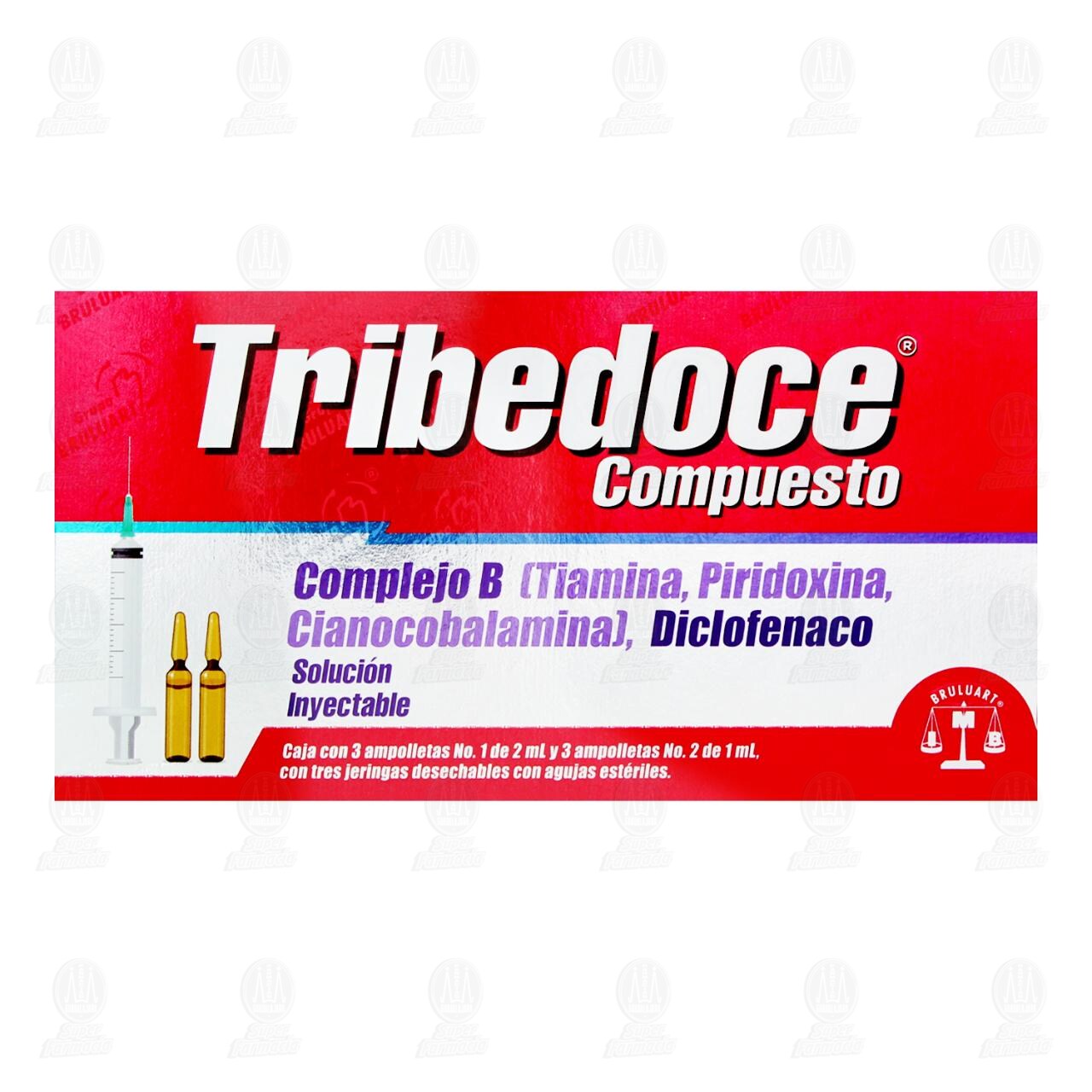 Tribedoce Compuesto Soluci&oacute;n Inyectable, 3 Ampolletas. image number 1