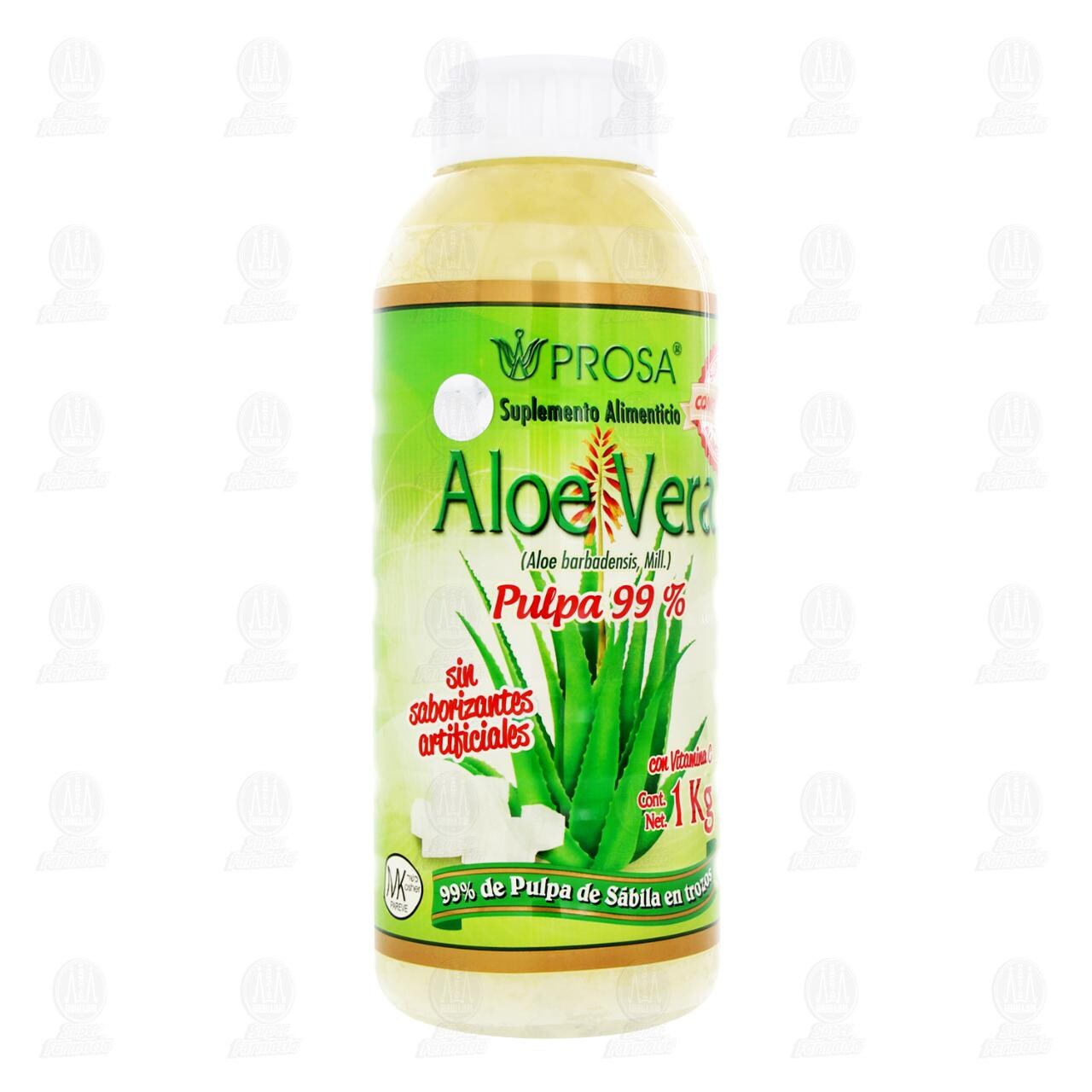 Suplemento Alimenticio Pulpa Aloe Vera Prosa con Vitamina C, 1 Kg. image number 0