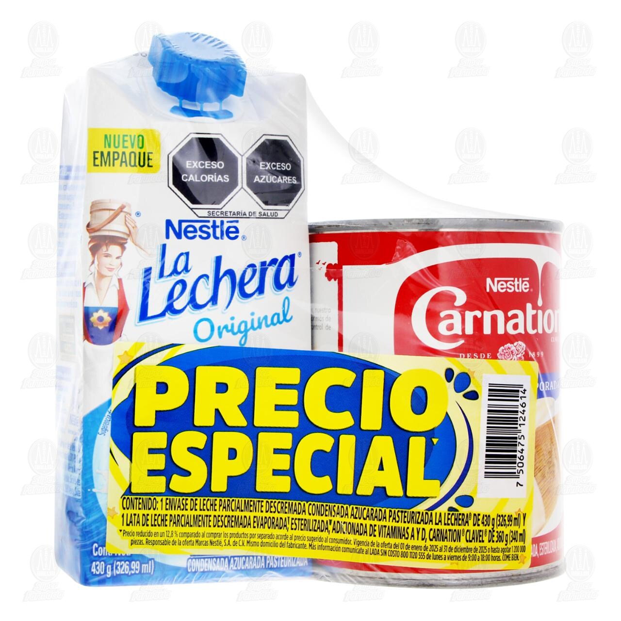 Pack Nestl&eacute; La Lechera Original 430 gr + Carnation 360 gr, 2 pzas. image number 0