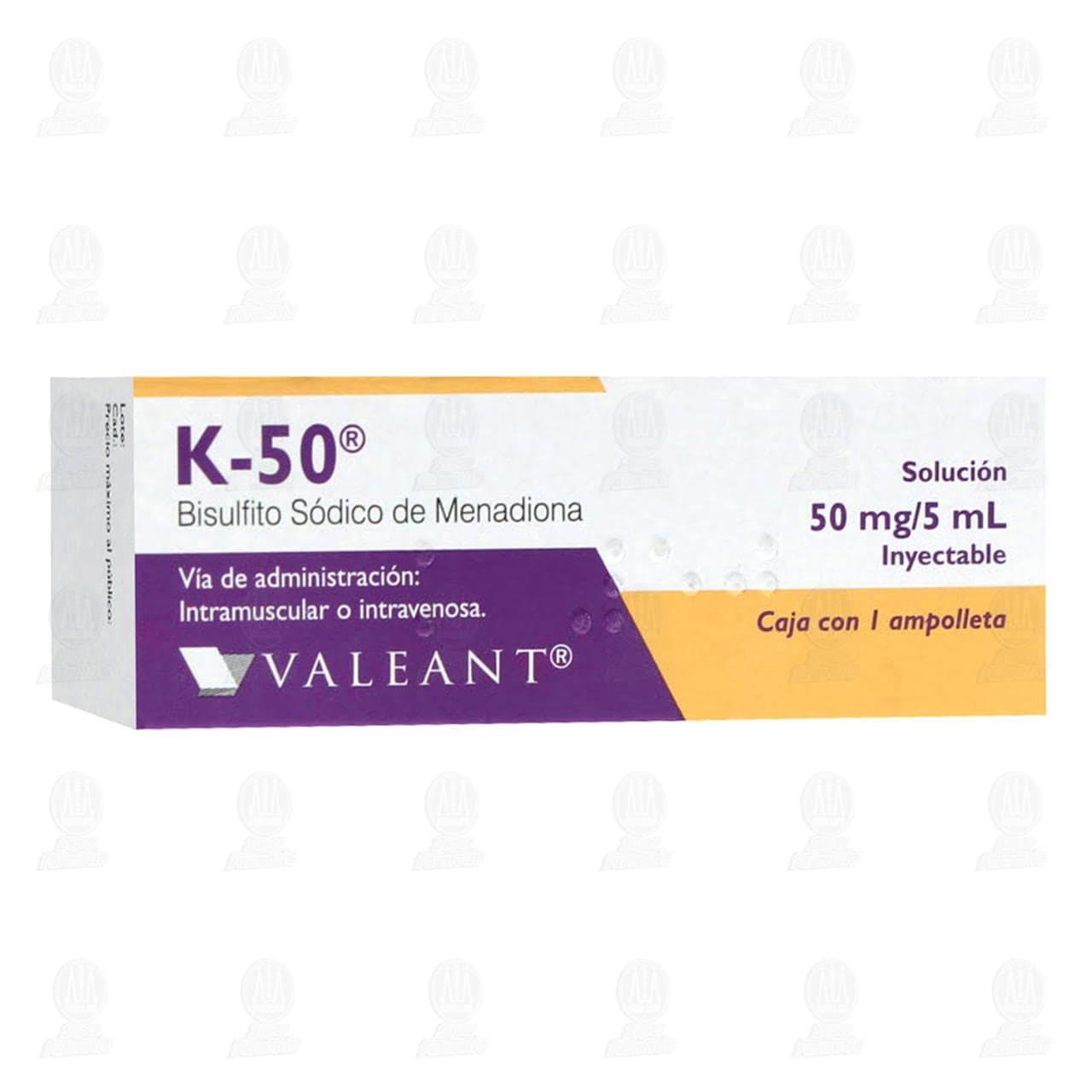 K-50 50mg/5ml Soluci&oacute;n Inyectable, 1 Ampolleta con 5 ml. image number 0