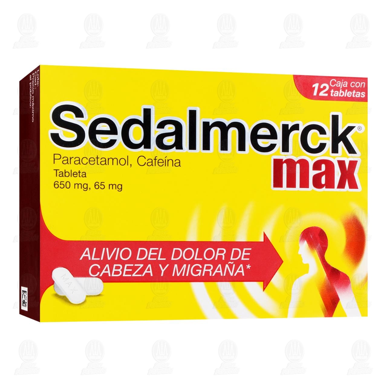 Sedalmerck Max, 12 Tabletas. image number 0