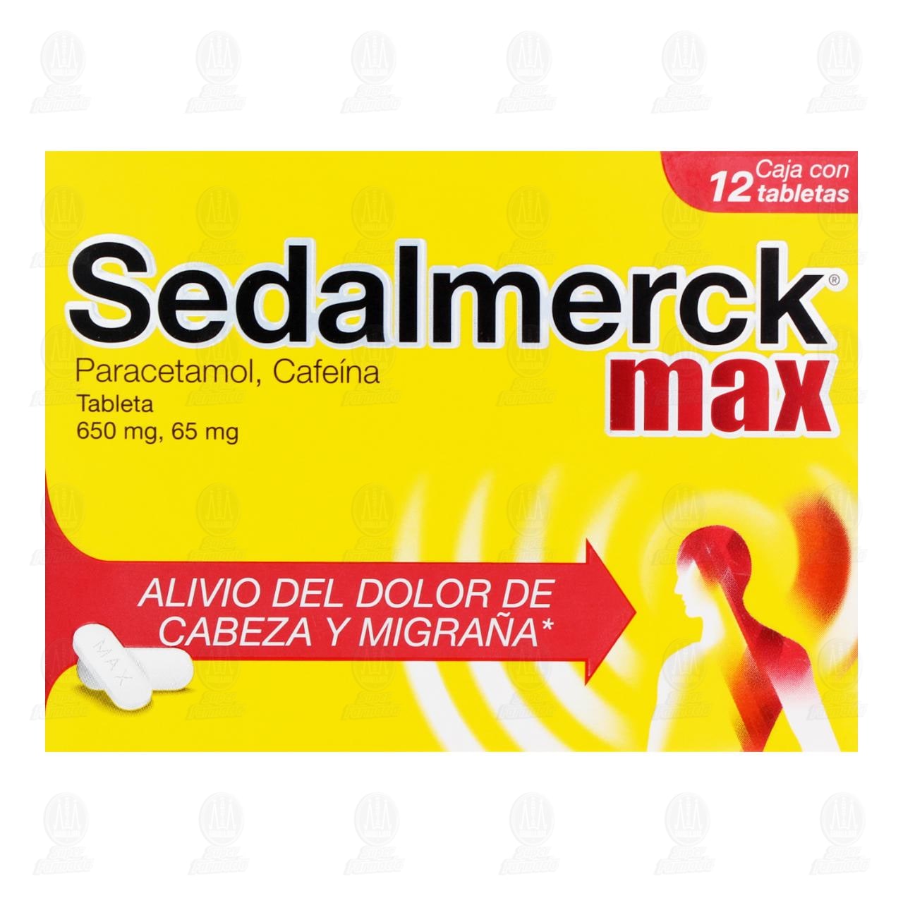 Sedalmerck Max, 12 Tabletas. image number 1