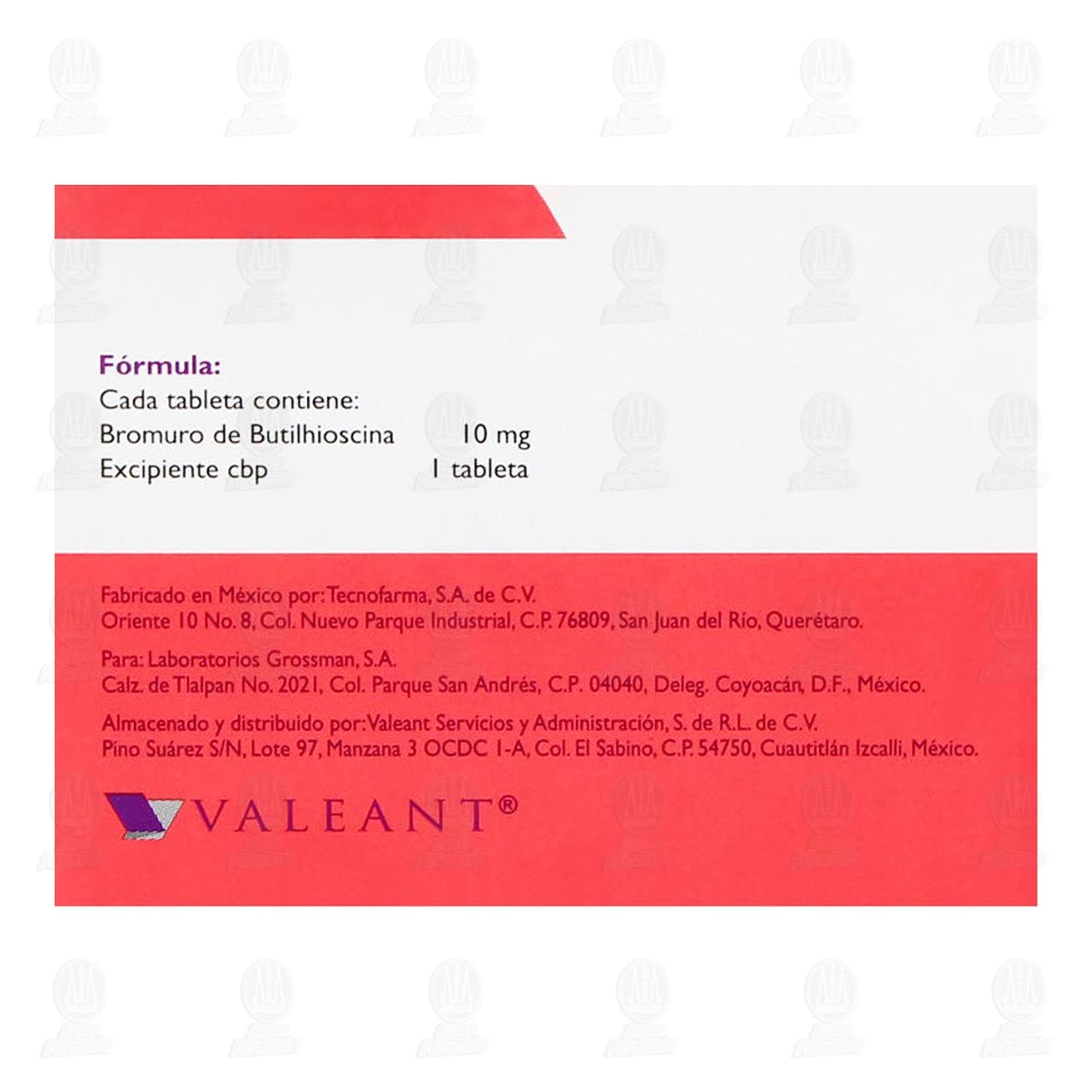 Espacil 10 mg, 20 Tabletas. image number 2