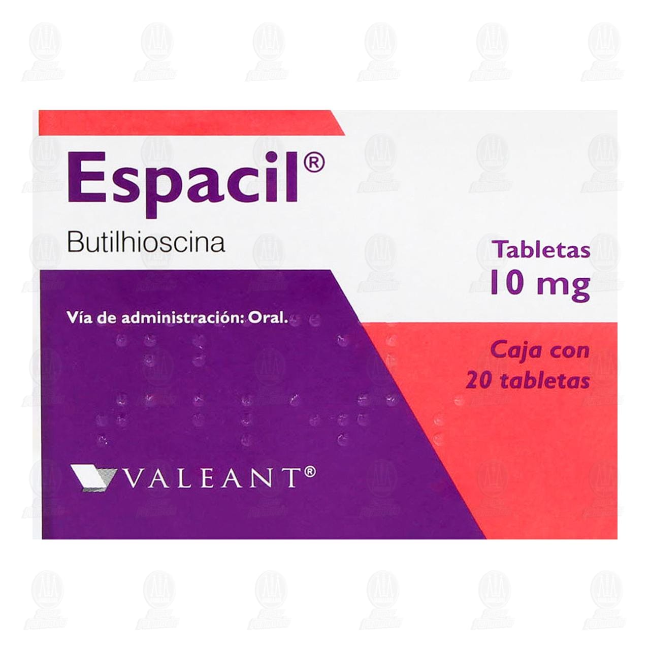 Espacil 10 mg, 20 Tabletas. image number 1