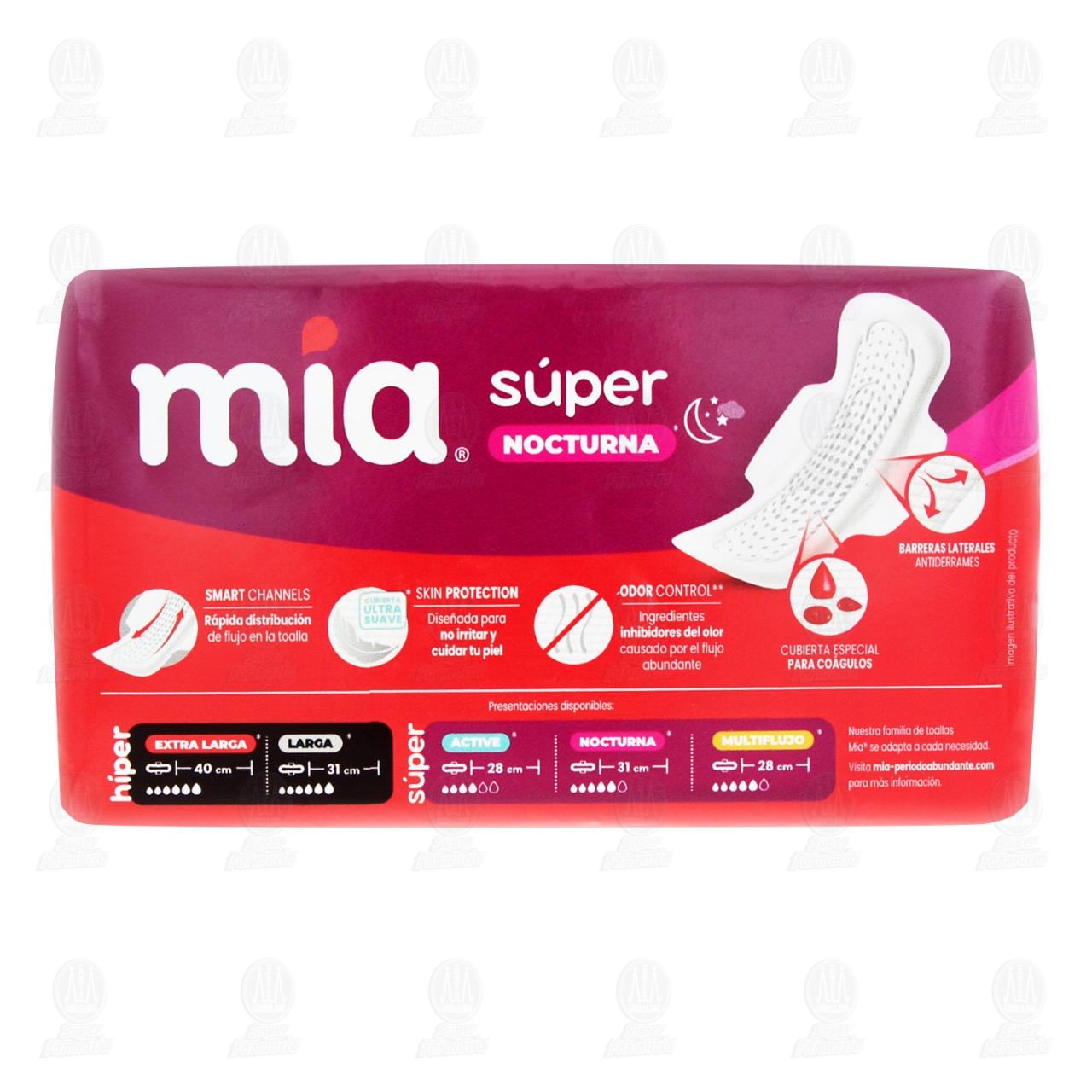 M&iacute;a Toalla Femenina S&uacute;per Nocturna, 14 pzas. image number 2
