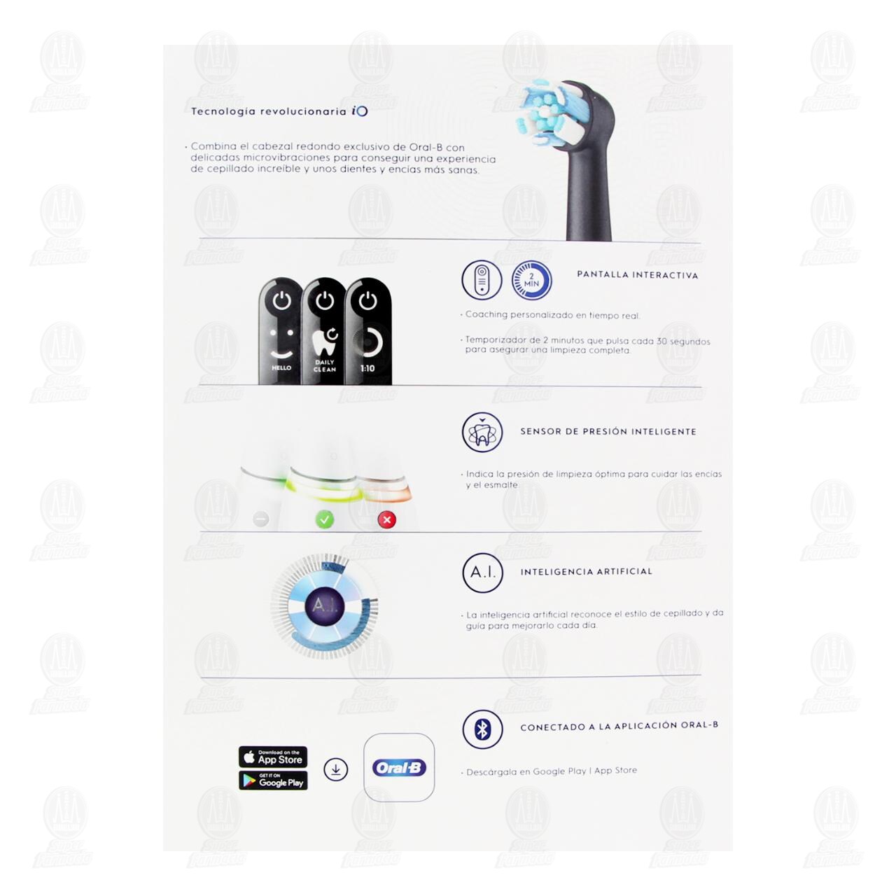 Cepillo de Dientes El&eacute;ctrico Oral-B iO Series 6, 7 pzas. image number 2