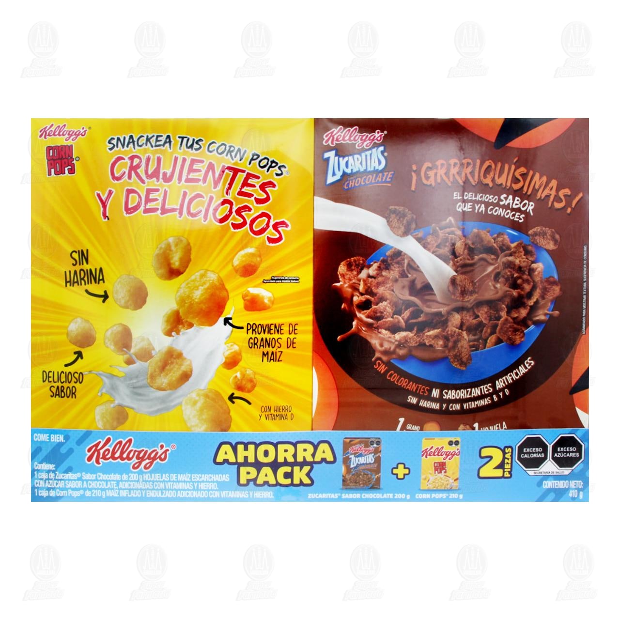 Pack Cereal Kellogg's Corn Pops 210 gr + Zucaritas Chocolate 200 gr, 2 pzas. image number 2