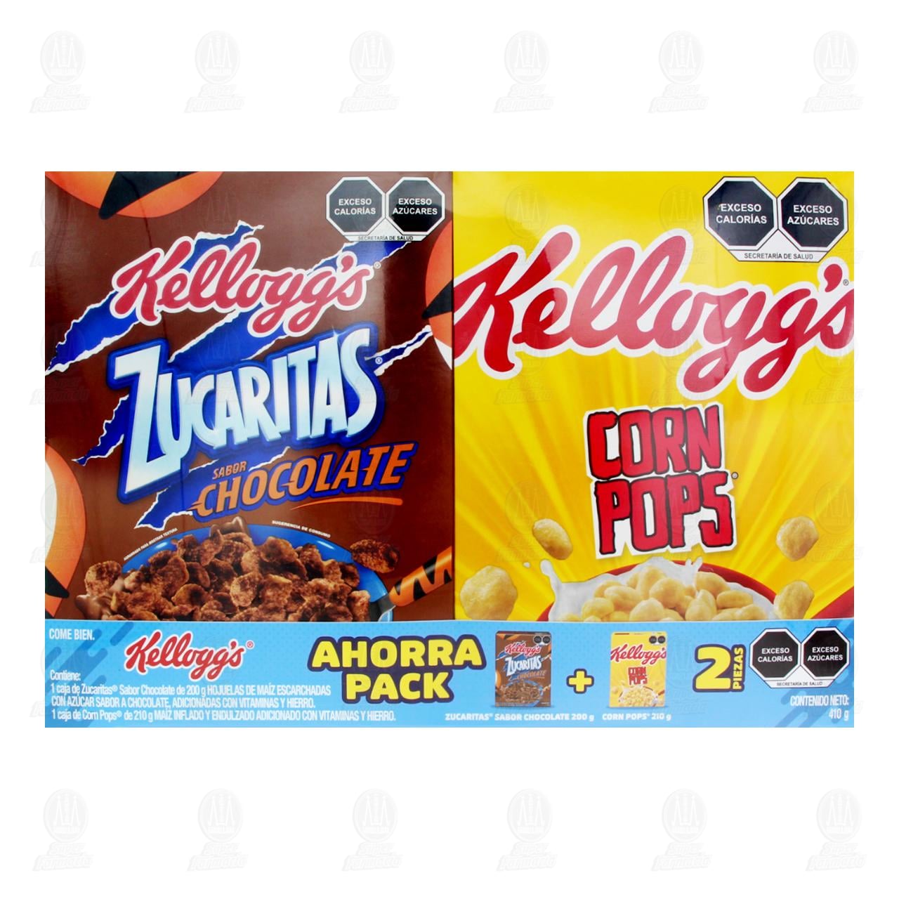 Pack Cereal Kellogg's Corn Pops 210 gr + Zucaritas Chocolate 200 gr, 2 pzas. image number 1