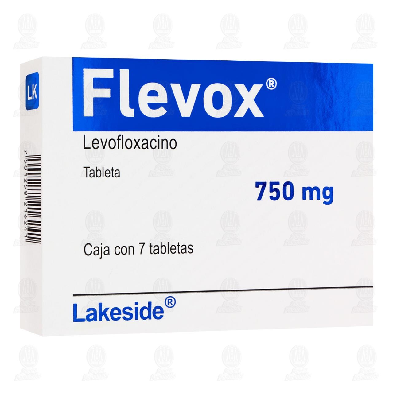Flevox 750 mg, 7 Tabletas. image number 0