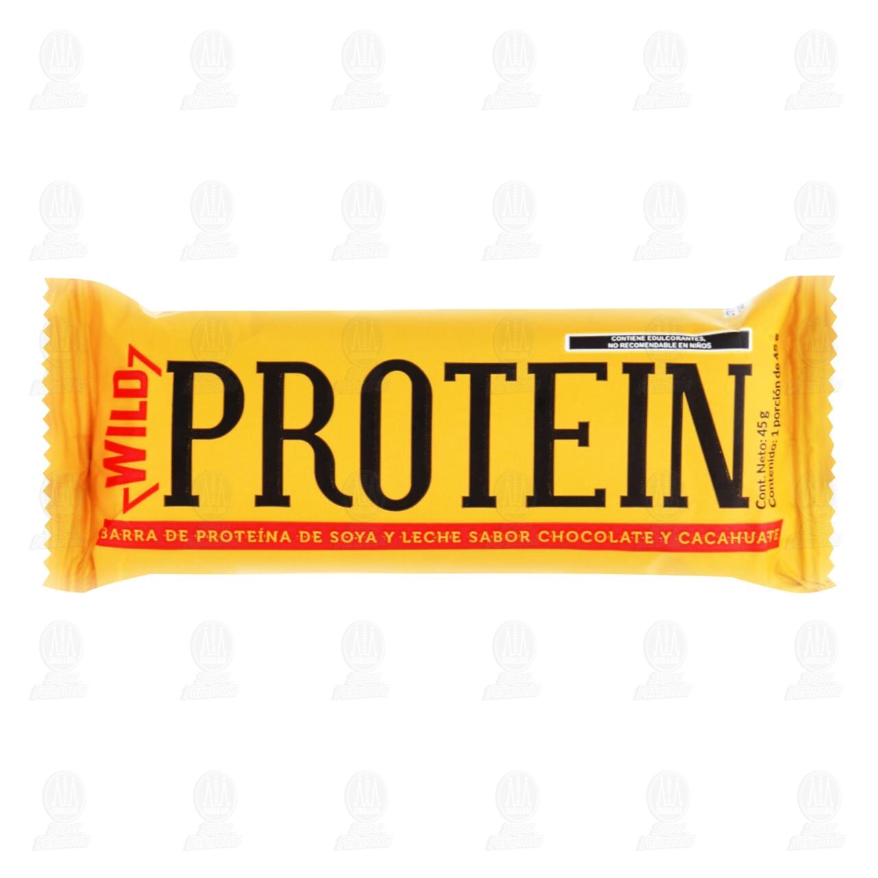 Barra de Prote&iacute;na Wild Protein Sabor Chocolate y Cacahuate, 45 gr.
