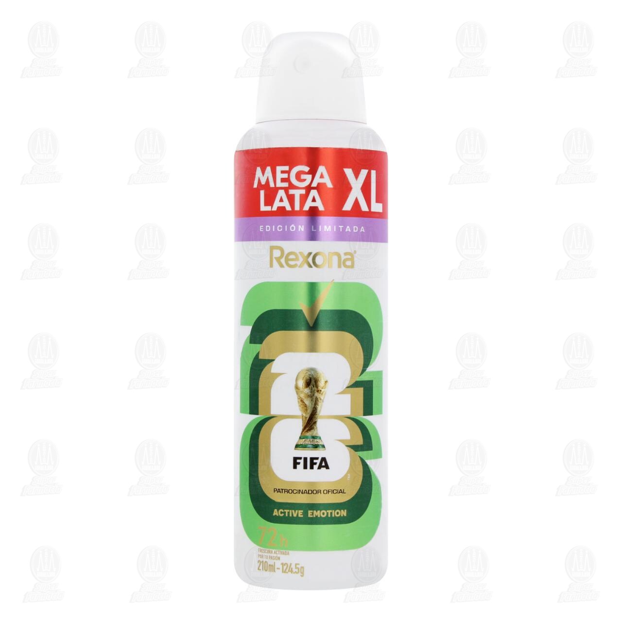 Antitranspirante Rexona Active Emotion XL en Aerosol para Hombre, 210 ml. image number 1