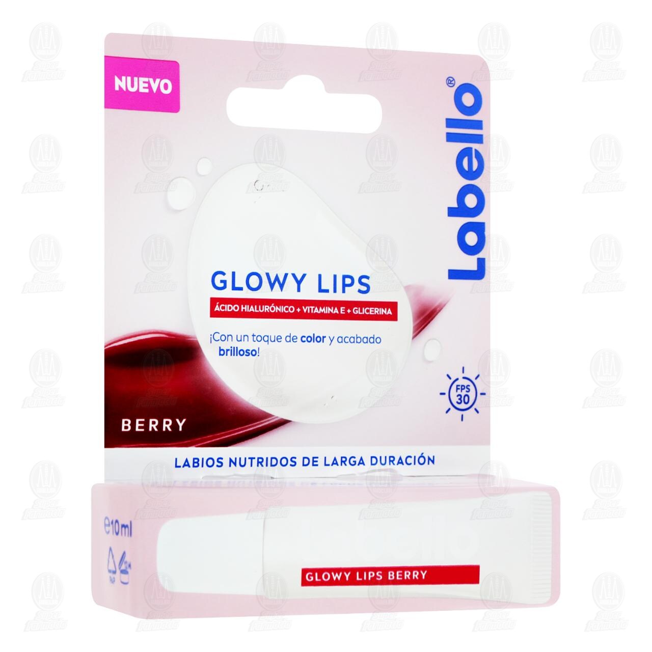 Glowy Lips Labello Berry FPS 30, 10 ml. de LABELLO | Farmacias Guadalajara