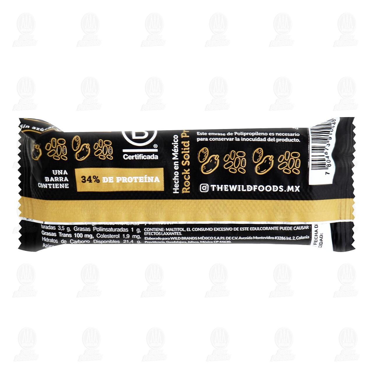 Barra de Prote&iacute;na Wild Protein Sabor Chocolate, 45 gr. image number 1