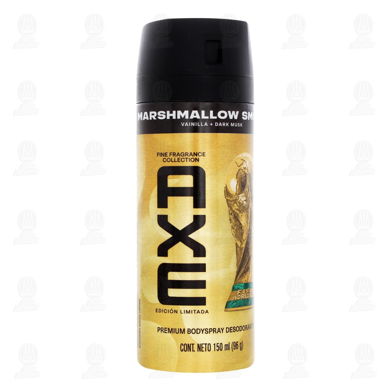 Desodorante Body Spray Axe Marshmallow Smoke en Aerosol Edici&oacute;n Limitada, 150 ml.