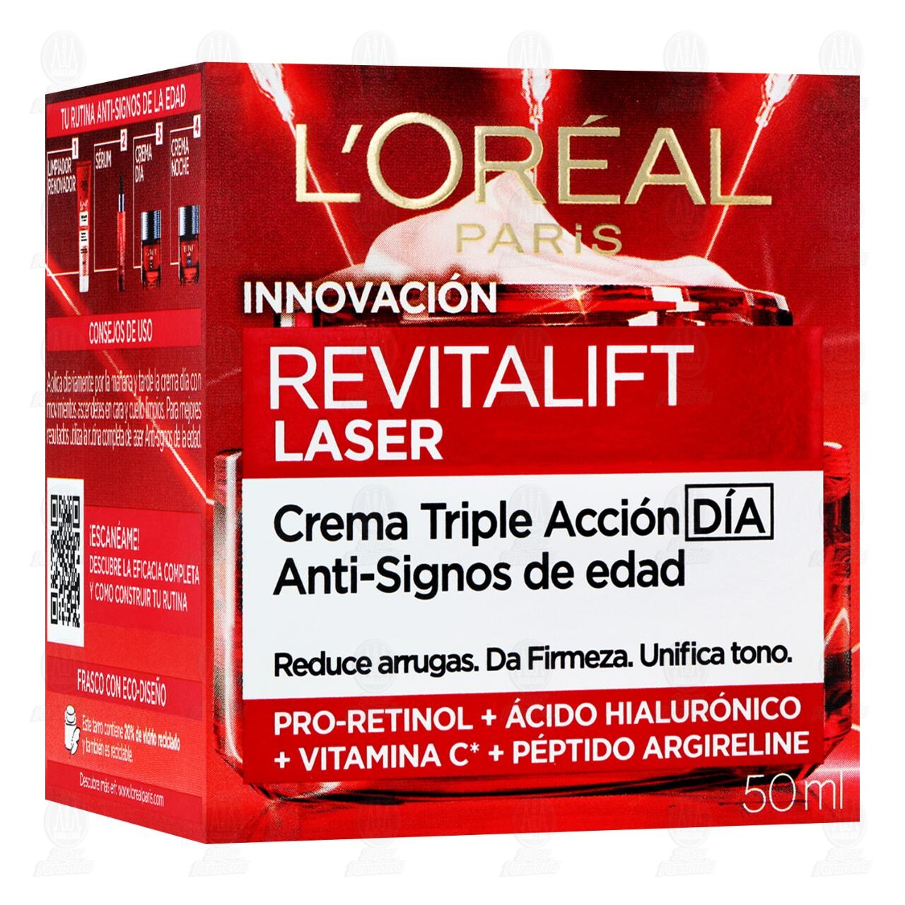 Crema L'Or&eacute;al Revitalift Laser D&iacute;a, 50 ml.