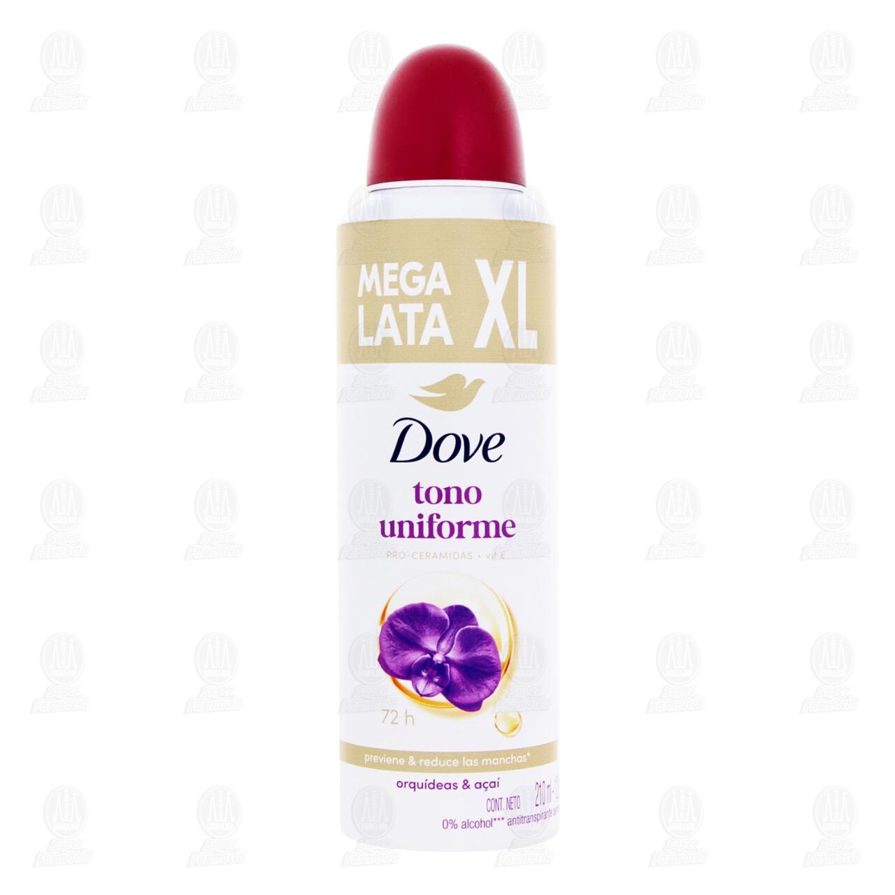 Antitranspirante Dove Tono Uniforme Orqu&iacute;deas & Aca&iacute; XL en Aerosol, 210 ml. image number 1