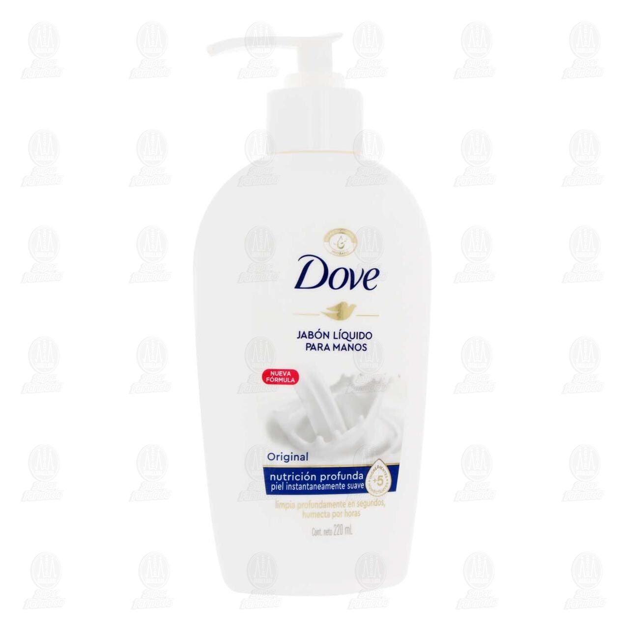 Jab&oacute;n L&iacute;quido Dove Original para Manos, 220 ml. image number 0