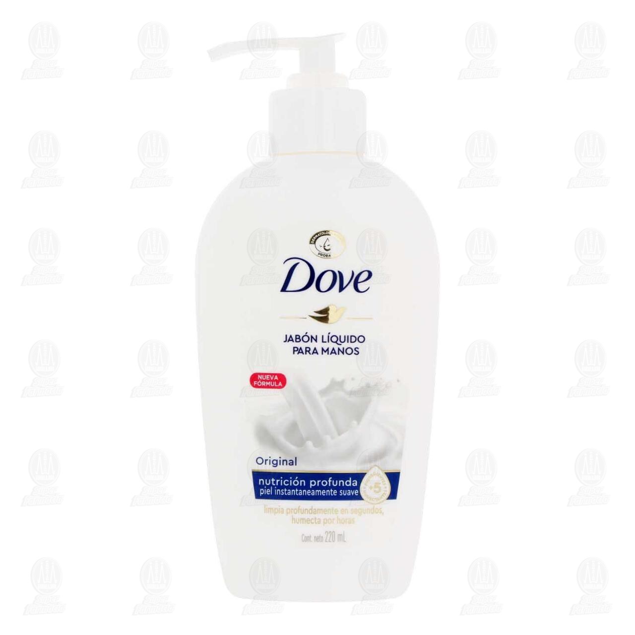Jab&oacute;n L&iacute;quido Dove Original para Manos, 220 ml. image number 1