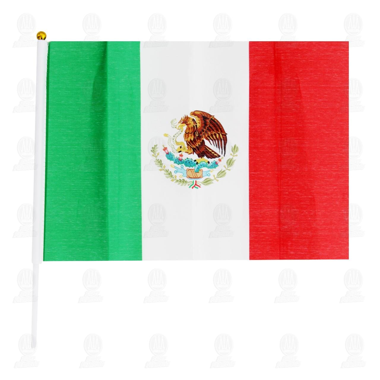 Bandera de Mano Tricolor M&eacute;xico Bridgeco, 1 pz. image number 2
