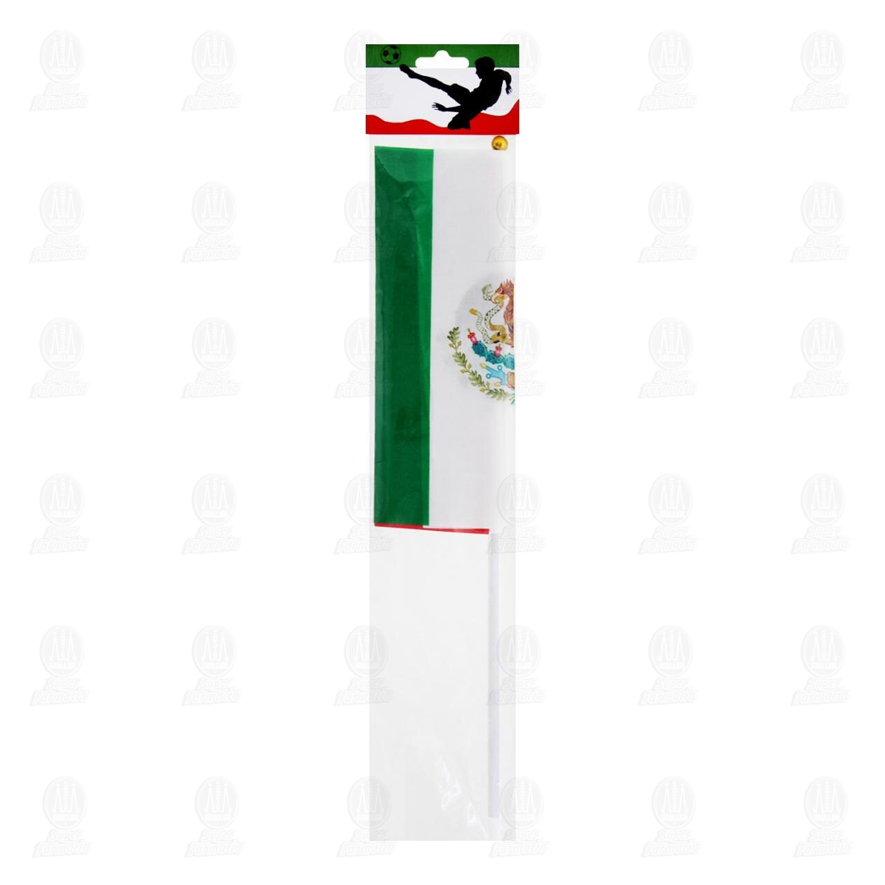 Bandera de Mano Tricolor M&eacute;xico Bridgeco, 1 pz.