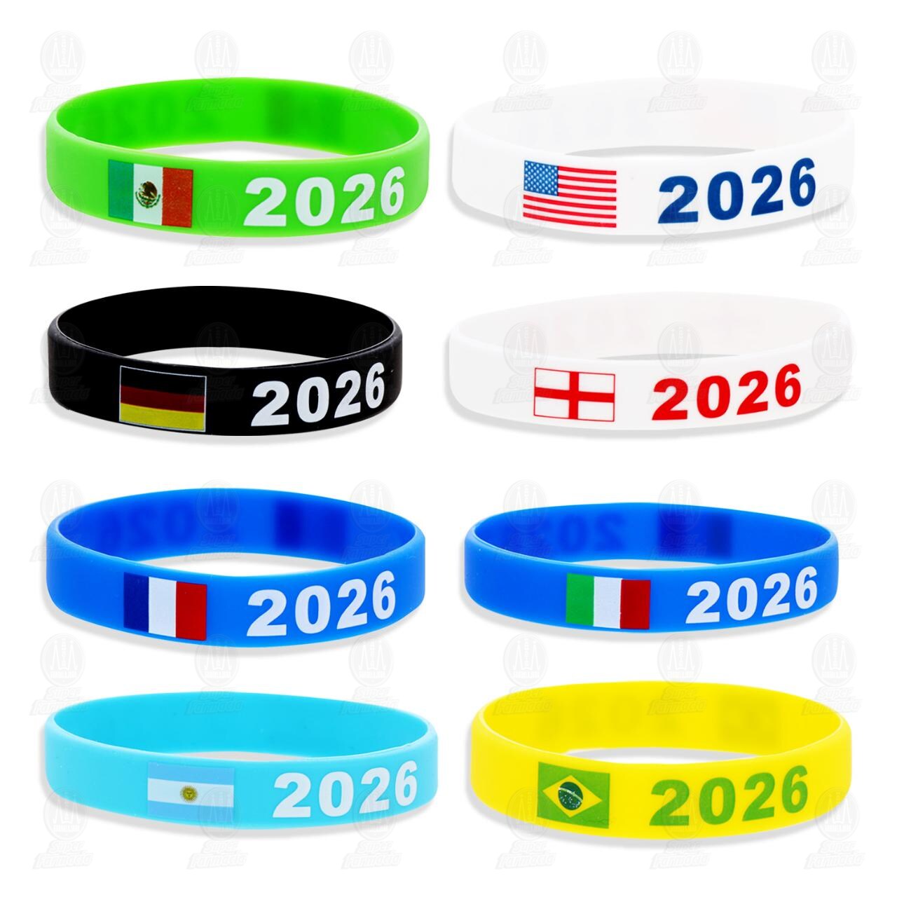 Brazalete de Silicon Bridgeco Varios Colores, 1 pz. image number 2