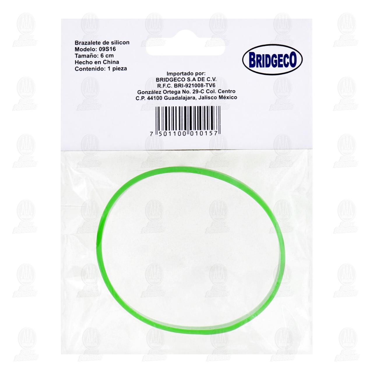 Brazalete de Silicon Bridgeco Varios Colores, 1 pz. image number 1