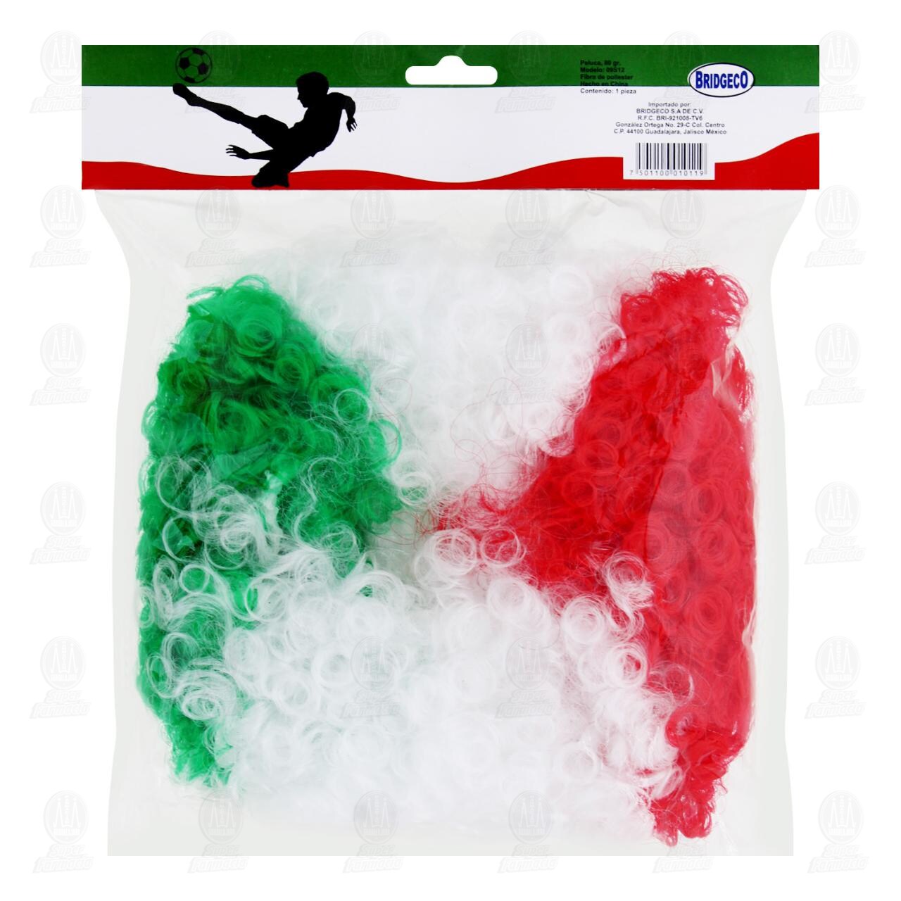 Peluca Tricolor M&eacute;xico Bridgeco, 1 pz. image number 1