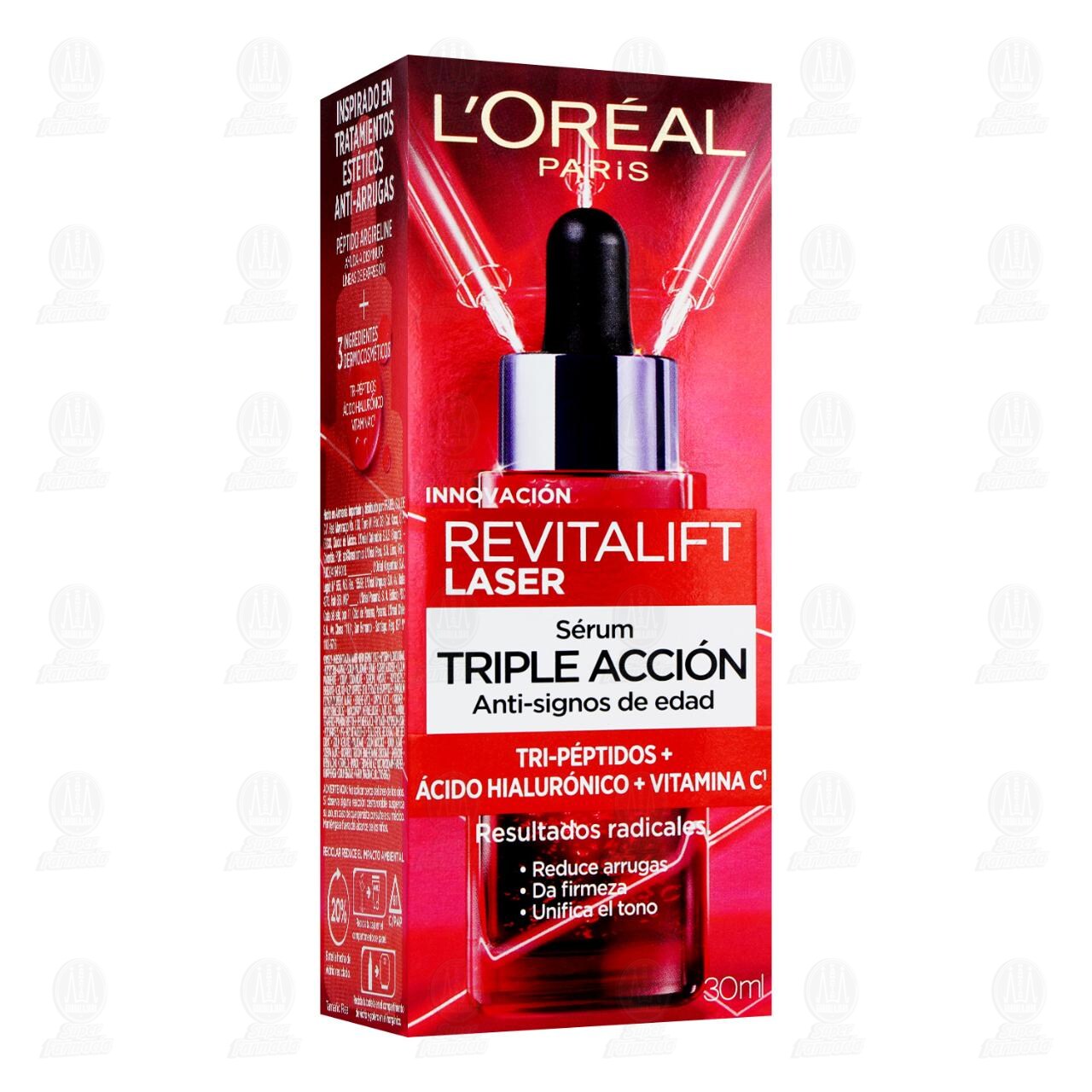 S&eacute;rum L'Or&eacute;al Revitalift Laser Triple Acci&oacute;n Anti-Signos de la Edad, 30 ml.