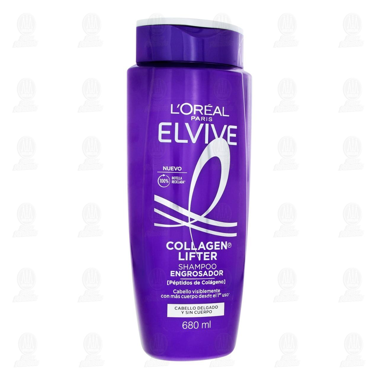 Shampoo Elvive Collagen Lifter Engrosador, 680 ml.